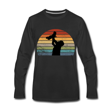 Geburtstagsgeschenk Vater Langarmshirt - Vater und Tochter