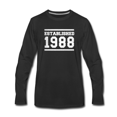 Geburtstagsgeschenk Vater Langarmshirt - Geboren 1988 Neunzehntes 88. Geburtstagsgeschenk