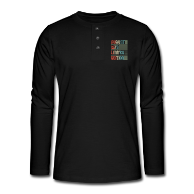 Geburtstagsgeschenk Vater Langarmshirt - August Cooles Vintage Retro Geburtstagsgeschenk