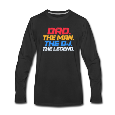 Geburtstagsgeschenk Vater Langarmshirt - DJ Vater