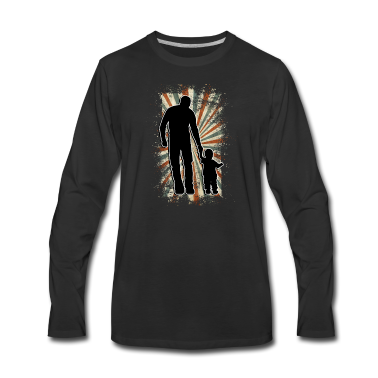 Geburtstagsgeschenk Vater Langarmshirt - Vater und Tochter