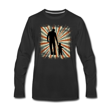 Geburtstagsgeschenk Vater Langarmshirt - Vater und Tochter