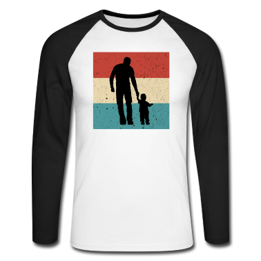 Geburtstagsgeschenk Vater Langarmshirt - Vater und Tochter