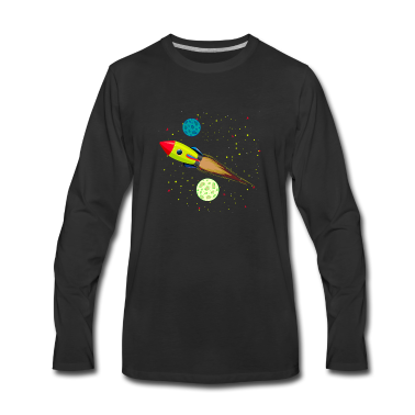 Geburtstagsgeschenk Vater Langarmshirt - Alien UFO Space Design Geburtstagsgeschenk