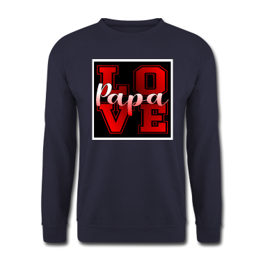 Geburtstagsgeschenk Vater Pullover - PAPA LOVE VATERTAG GEBURTSTAGSGESCHENKE VATER