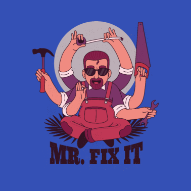 Motiv geschenke für väter - papa repariert alles t shirt