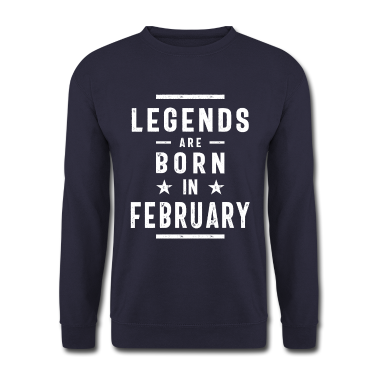 Geburtstagsgeschenk Vater Pullover - Geburtstagsgeschenk-Legenden werden im Februar geboren