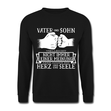 Geburtstagsgeschenk Vater Pullover - Vater und Sohn