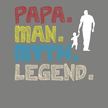 Motiv Papa Man Myth Legend Papa mit Kind
