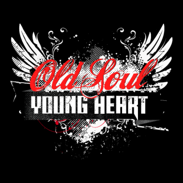 Motiv Alte Seele, junges Herz, Geburtstagsgeschenk