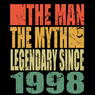Motiv Geboren 1998 The Man The Myth Geburtstag
