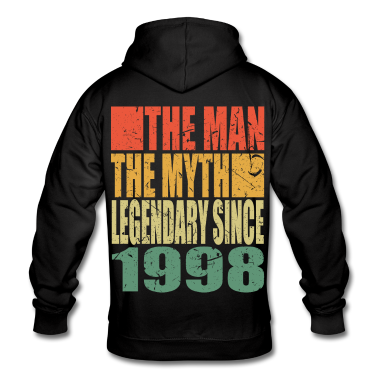 Geburtstagsgeschenk Vater Hoodie - Geboren 1998 The Man The Myth Geburtstag