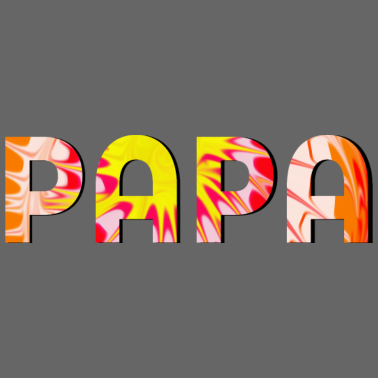 Motiv PAPA VATER GEBURTSTAGSGESCHENKE VATERTAG BATIK