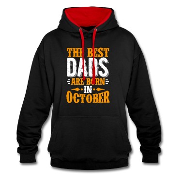 Geburtstagsgeschenk Vater Hoodie - Die besten Väter werden im Oktober als Geburtstagsgeschenk geboren
