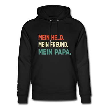 Geburtstagsgeschenk Vater Hoodie - Mein Held mein Freund mein Papa Vater Vatertag