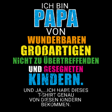Motiv Vatertag Vater Papa Lustig Spruch Sprüche bunt