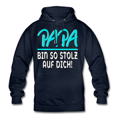 Geburtstagsgeschenk Vater Hoodie - Papa bin so stolz auf Dich VATER FAMILIE WERTE