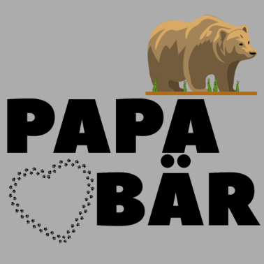 Motiv Papa Bär Baer Stolzer Papa Vater Familie