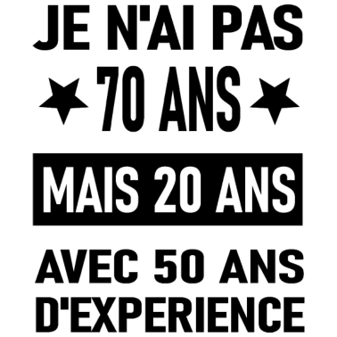 Motiv Ich bin nicht 70 Geburtstagsgeschenk.