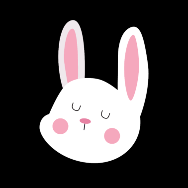 Motiv Niedliche Häschen-Rosa-Ear