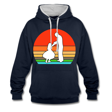 Geburtstagsgeschenk Vater Hoodie - Vater und Tochter