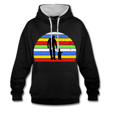 Geburtstagsgeschenk Vater Hoodie - Vater und Tochter