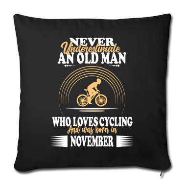 Geburtstagsgeschenk Vater Kissenbezug - Papa Opa Mann Fahrrad Bike Geburtstag November