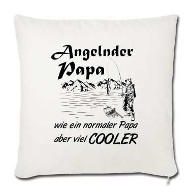 Geburtstagsgeschenk Vater Kissenbezug - Angeln mit dem Vater - Spruch Geburtstagsgeschenk