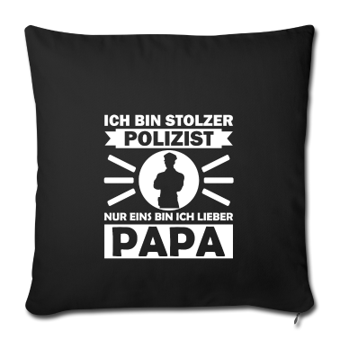 Geburtstagsgeschenk Vater Kissenbezug - Geburtstagsgeschenk Polizist Vater Lustiger Spruch