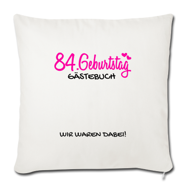 Geburtstagsgeschenk Vater Kissenbezug - 84 Geburtstag Gästebuch Gästeliste