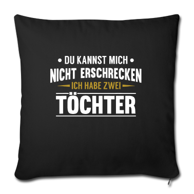 Geburtstagsgeschenk Vater Kissenbezug - Papa Geburtstagsgeschenk Habe zwei Toechter Vater