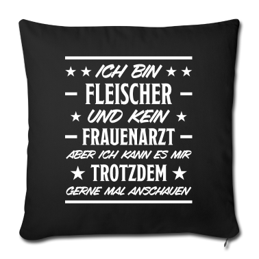 Geburtstagsgeschenk Vater Kissenbezug - Fleischer Metzger Beruf Lustiger Spruch Geschenk