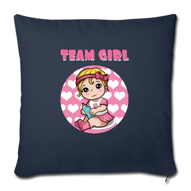 Geburtstagsgeschenk Vater Kissenbezug - Party Team Süss Pink Mädchen Tochter I Geschenk