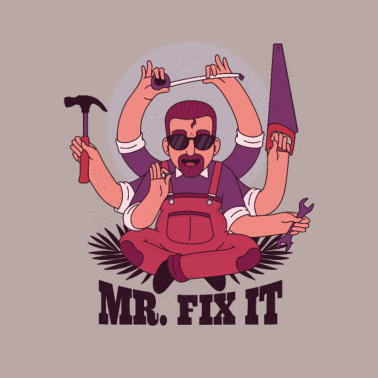 Motiv geschenke für väter - papa repariert alles t shirt