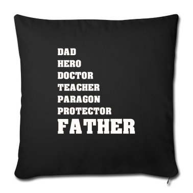 Geburtstagsgeschenk Vater Kissenbezug - DAD HERO DOCTOR TEACHER FATHER VATER PAPA GESCHENK