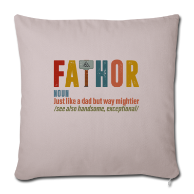 Geburtstagsgeschenk Vater Kissenbezug - Vater - wie ein Vater, aber viel mächtiger