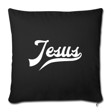 Geburtstagsgeschenk Vater Kissenbezug - Jesus - Lettering T-Shirt