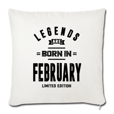 Geburtstagsgeschenk Vater Kissenbezug - Geburtstagsgeschenk-Legenden werden im Februar geboren