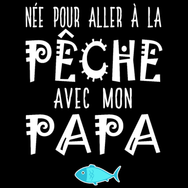 Motiv geboren, um zu fischen mit Vater Vater und Tochter