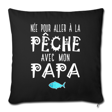 Geburtstagsgeschenk Vater Kissenbezug - geboren, um zu fischen mit Vater Vater und Tochter