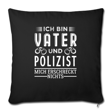 Geburtstagsgeschenk Vater Kissenbezug - Polizist und Vater