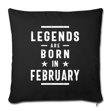 Geburtstagsgeschenk Vater Kissenbezug - Geburtstagsgeschenk-Legenden werden im Februar geboren