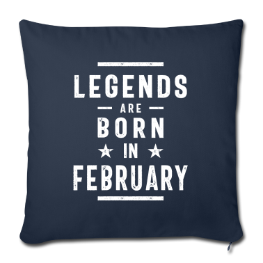 Geburtstagsgeschenk Vater Kissenbezug - Geburtstagsgeschenk-Legenden werden im Februar geboren