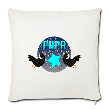 Geburtstagsgeschenk Vater Kissenbezug - Papa werden Vatertag Familie Sternenhimmel Raben