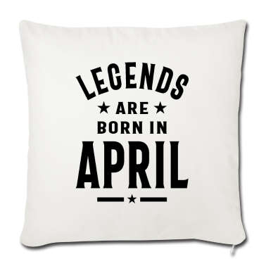 Geburtstagsgeschenk Vater Kissenbezug - April Geburtstagsgeschenk Legenden werden im April geboren