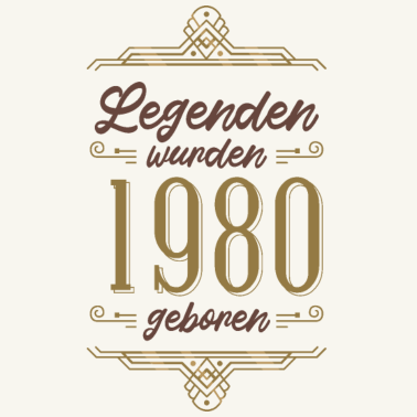 Motiv Geschenk 40. Geburtstag - Legenden 1980er Jahre