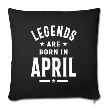 Geburtstagsgeschenk Vater Kissenbezug - April Geburtstagsgeschenk Legenden werden im April geboren