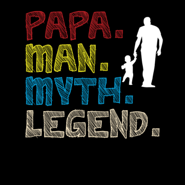 Motiv Papa Man Myth Legend Papa mit Kind