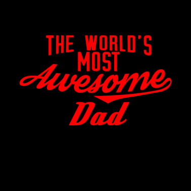 Motiv The world's most awesome Dad - rot