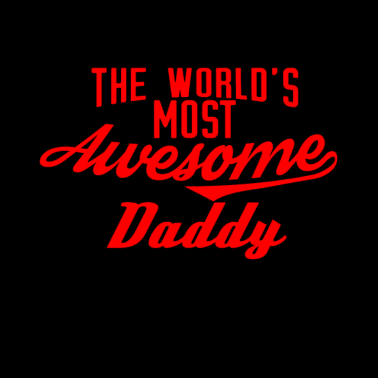 Motiv The world's most awesome Daddy - rot